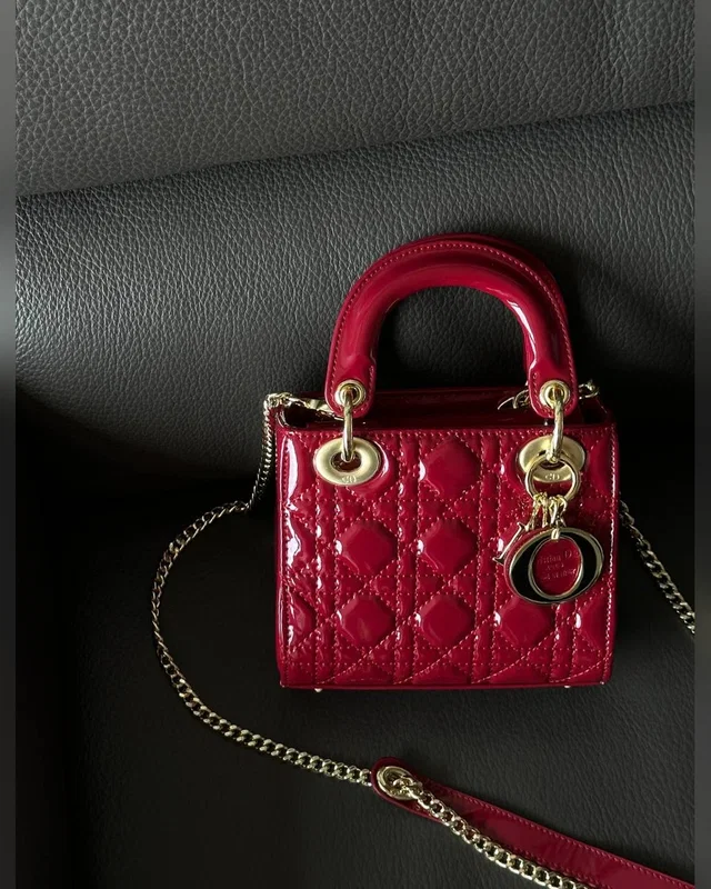Dior Mini Lady Dior Bag Red [оригінальна бренд коробка] 17 х 15 х 6 — головне фото товару
