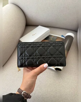 Dior Christian Dior Lady Dior Voyageur Wallet Black 20 х 10 х 3 — головне фото товару