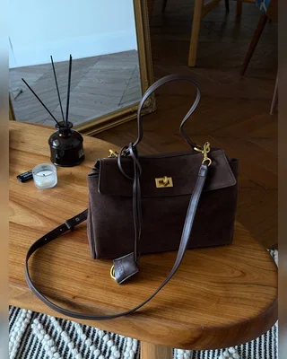 Balenciaga Rodeo Brown Suede Gold Hardware 28 х 19 х 9 см — головне фото товару