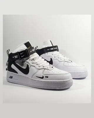 Nike Air Force 1 Mid lv8 Utility •White Black• — головне фото товару