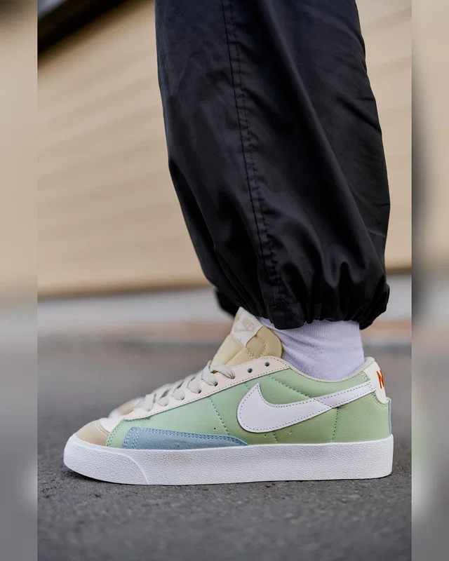 Nike Blazer Low 77 Vintage Leather Green Beige — головне фото товару