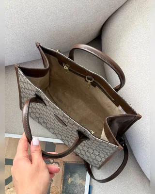 Gucci Ophidia Leather Trimmed Monogrammed Coated Canvas Tote [пильник] 30 х 25 х 12 — головне фото товару