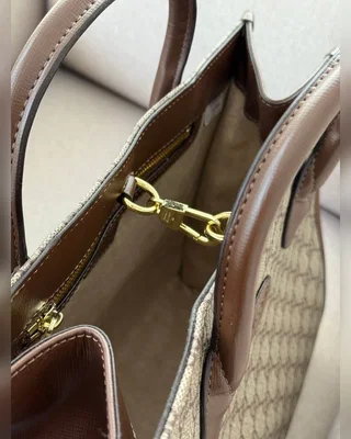 Gucci Ophidia Leather Trimmed Monogrammed Coated Canvas Tote [пильник] 30 х 25 х 12 — головне фото товару