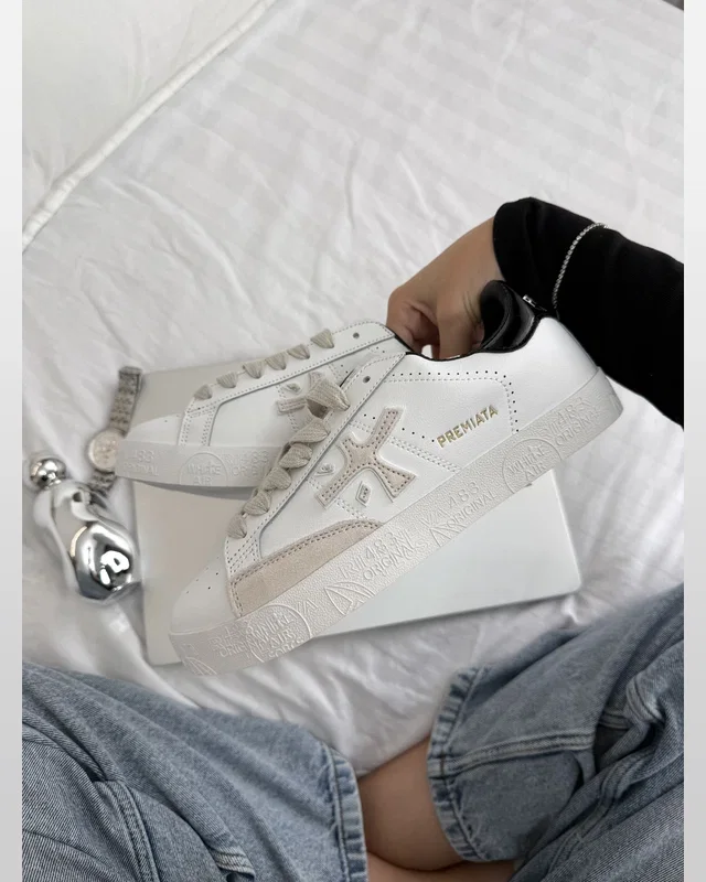 Premiata Steven white grey — головне фото товару