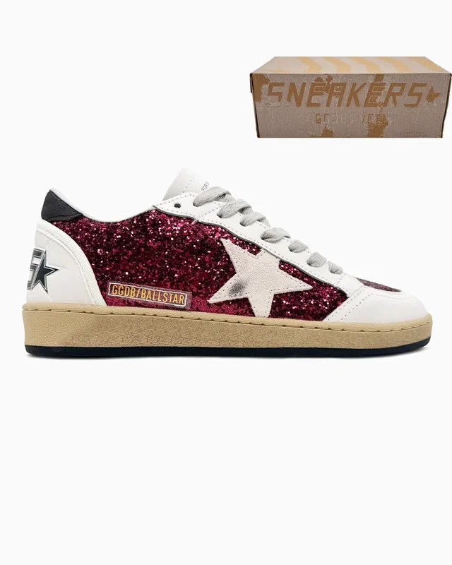 Golden Goose Ball Star Bordeaux Glitter — головне фото товару