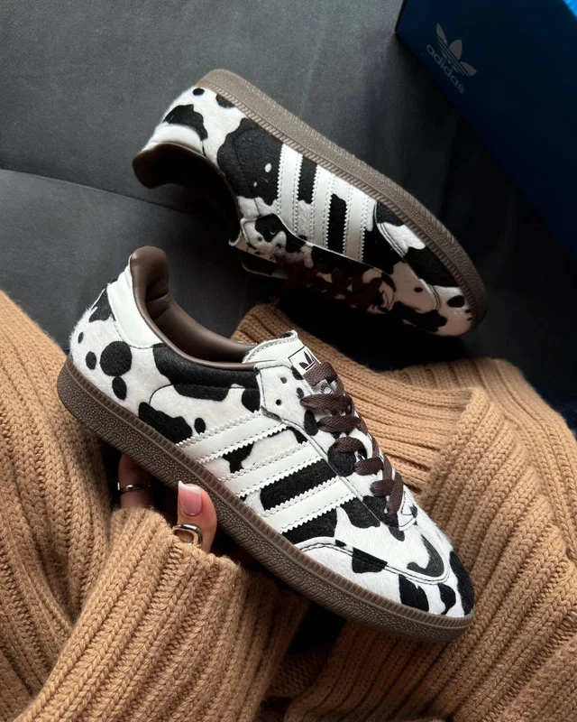 Adidas Samba OG Cow Print Dark Brown/White — головне фото товару
