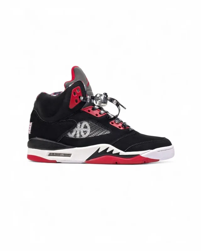 Nike Air Jordan 5 Retro • Black Red White • — головне фото товару