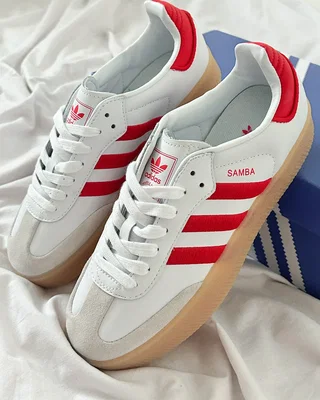 Adidas Sambae White Red — головне фото товару