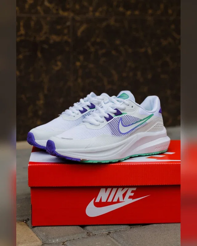 Nike Zoom Inferno 3 • White Purple Green • — головне фото товару