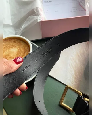 Miu Miu Belt Black Gold 95 x 3 см — головне фото товару