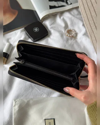 Gucci Marmont Wallet Black Gold 20 х 10 х 3 — головне фото товару