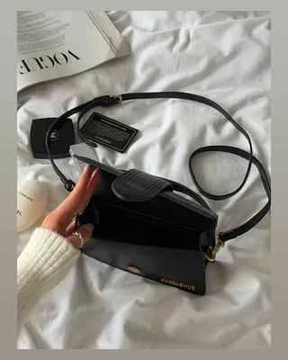 Jacquemus Le Bambino Handbag With Adjustable Crossbody Black 20 х 10 х 6 — головне фото товару