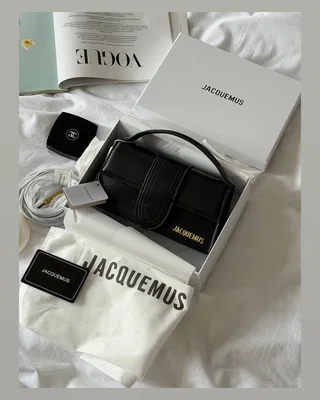 Jacquemus Le Bambino Handbag With Adjustable Crossbody Black 20 х 10 х 6 — головне фото товару