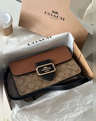 COACH ‎‎‎‎ Coach Morgan Shoulder Bag Brown Black Medium — головне фото товару