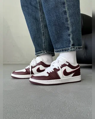 Nike 1 Retro Low White Bordo — головне фото товару