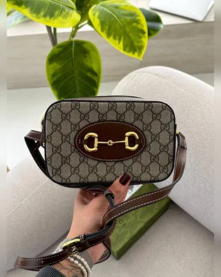 Gucci Horsebit 1955 Small Shoulder Bag Brown [оригінальна коробка] 20 х 12 5 x 6 — головне фото товару