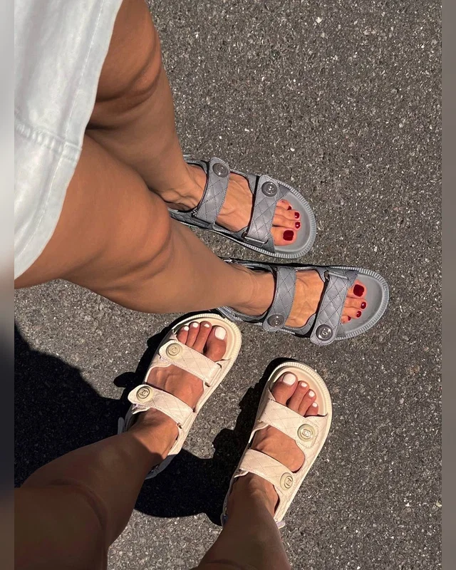 Chanel Dad Sandals Grey Premium — головне фото товару