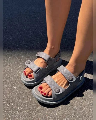Chanel Dad Sandals Grey Premium — головне фото товару