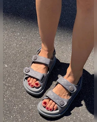Chanel Dad Sandals Grey Premium — головне фото товару