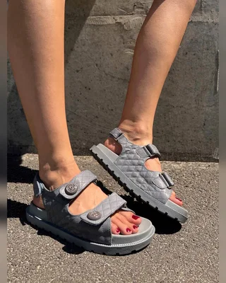 Chanel Dad Sandals Grey Premium — головне фото товару