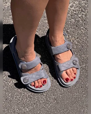 Chanel Dad Sandals Grey Premium — головне фото товару