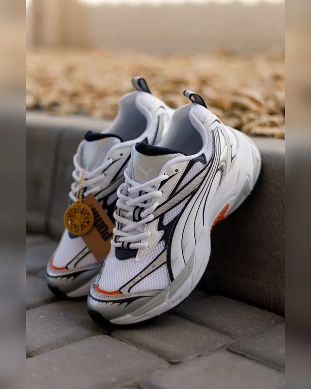 Puma Morphic Base • White Black Orange • — головне фото товару