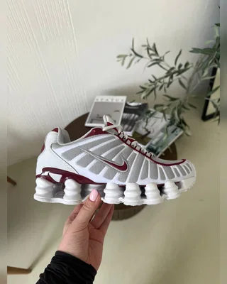 Nike shox white burgundy — головне фото товару