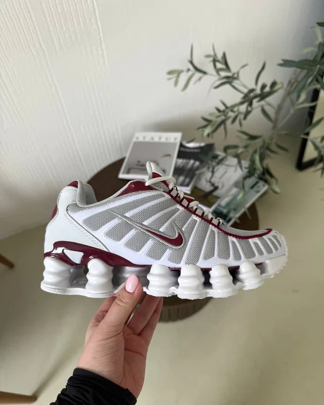 Nike shox white burgundy — головне фото товару