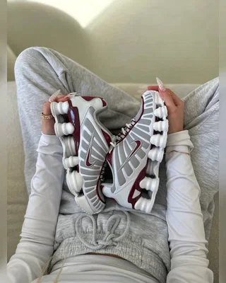 Nike shox white burgundy — головне фото товару
