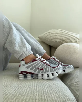 Nike shox white burgundy — головне фото товару