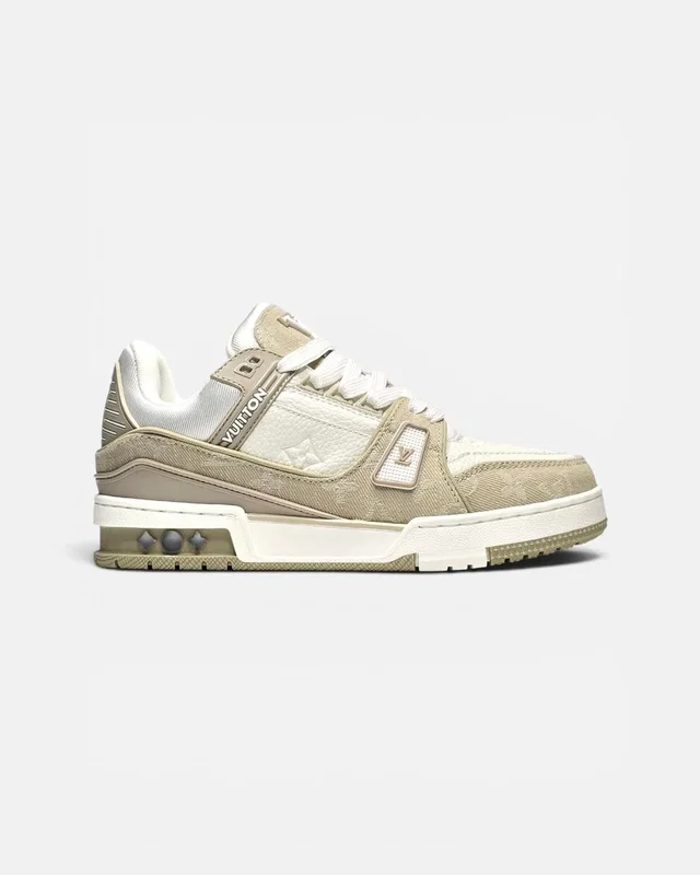 Louis Vuitton Trainer • Beige White • — головне фото товару