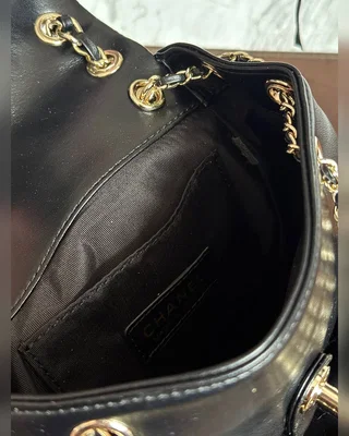 Chanel Two Pocket Duma Backpack Black Магнітна Коробка 21 х 19 х 11 — головне фото товару