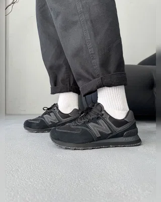 New Balance 574 Full Black — головне фото товару