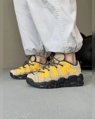 Nike Air More Uptempo 96 Brown Black Yellow — головне фото товару