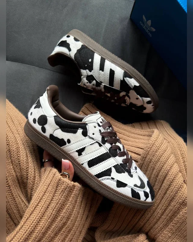 Adidas Samba OG Cow Print Dark Brown White — головне фото товару