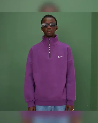 Nike Світшот Nike zip фіолетовий — головне фото товару