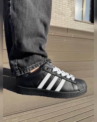 Adidas superstar leather black — головне фото товару