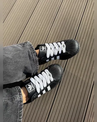 Adidas superstar leather black — головне фото товару
