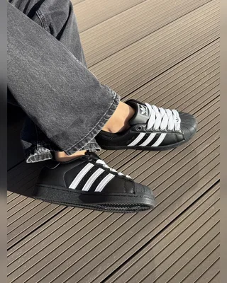 Adidas superstar leather black — головне фото товару
