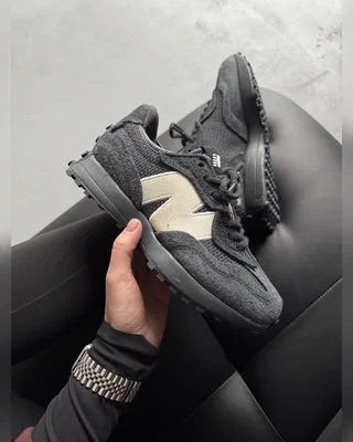New Balance 327 Black Grey White — головне фото товару