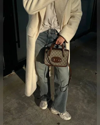Gucci Horsebit 1955 GG Mini Top Handle Bag in Brown 23 х 17 х 13 — головне фото товару