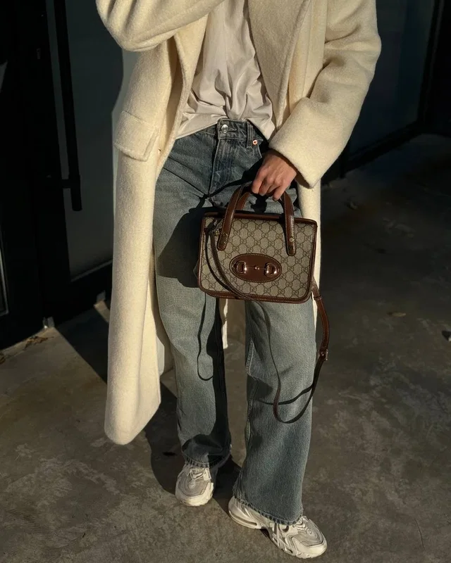 Gucci Horsebit 1955 GG Mini Top Handle Bag in Brown 23 х 17 х 13 — головне фото товару