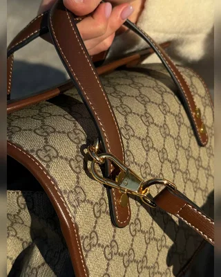 Gucci Horsebit 1955 GG Mini Top Handle Bag in Brown 23 х 17 х 13 — головне фото товару