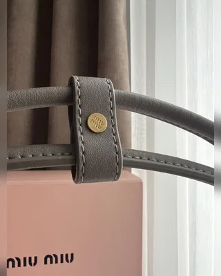 Miu Miu Leather Shoulder bag Grey — головне фото товару
