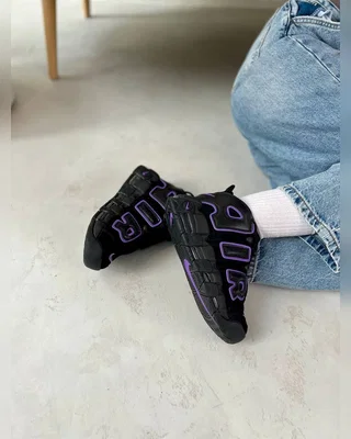 Nike AIR MORE UPTEMPO BLACK VIOLET — головне фото товару