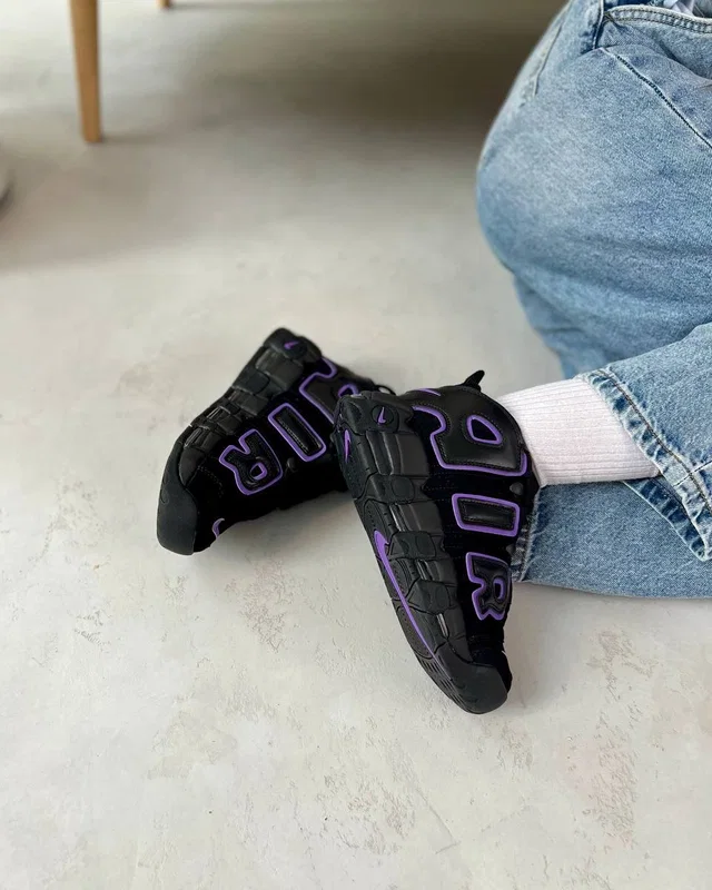Nike AIR MORE UPTEMPO BLACK VIOLET — головне фото товару