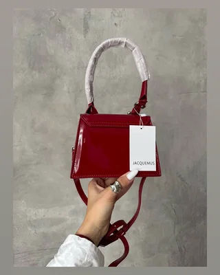 Jacquemus Le Chiquito Moyen Boucle Red in Patent Leather — головне фото товару