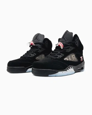 Nike Air Jordan 5 Retro Black Blue — головне фото товару