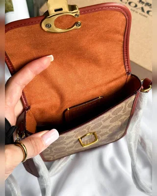 COACH ‎‎‎‎ Coach Tall Studio Crossbody In Signature Canvas [крафтова коробка] 14 x 17 x 4 — головне фото товару