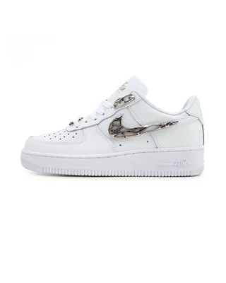 Nike Air Force 1 Low Molten Metal Silver White — головне фото товару